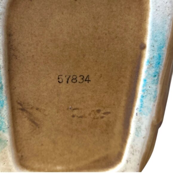 Relpo Raccoon in Log Planter #57834 Vintage Japan Ceramic Woodland Decor - Picture 9 of 9